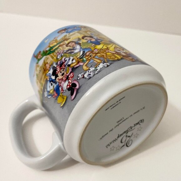 Vintage 1996 25th Anniversary Walt Disney World Remember the Magic Mug - Picture 13 of 16